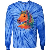 Horse: There Is No Planet B Gift Climate Change Is Real! Great Gift Tie-Dye Long Sleeve Shirt