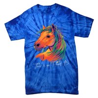 Horse: There Is No Planet B Gift Climate Change Is Real! Great Gift Tie-Dye T-Shirt