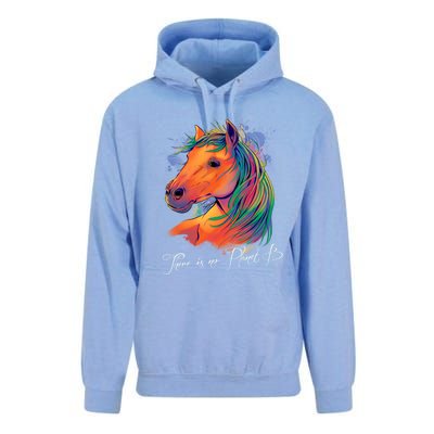 Horse: There Is No Planet B Gift Climate Change Is Real! Great Gift Unisex Surf Hoodie