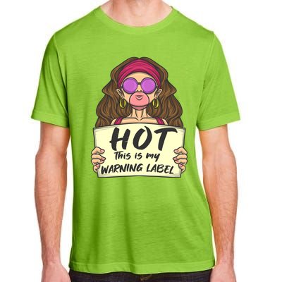 Hot This Is My Warning Label Crush Lover Beauty Funny Gift Adult ChromaSoft Performance T-Shirt