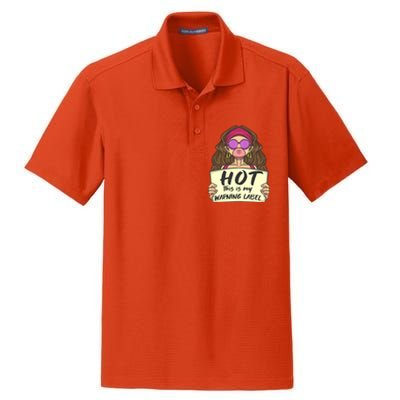 Hot This Is My Warning Label Crush Lover Beauty Funny Gift Dry Zone Grid Polo