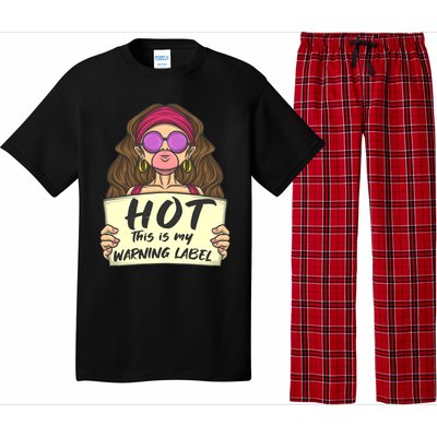 Hot This Is My Warning Label Crush Lover Beauty Funny Gift Pajama Set