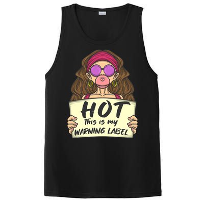 Hot This Is My Warning Label Crush Lover Beauty Funny Gift PosiCharge Competitor Tank