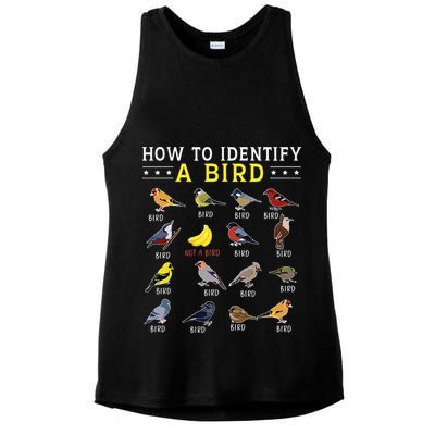 How To Identify A Bird Bird Watcher Bird Lover Ladies PosiCharge Tri-Blend Wicking Tank