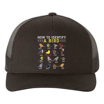 How To Identify A Bird Bird Watcher Bird Lover Yupoong Adult 5-Panel Trucker Hat
