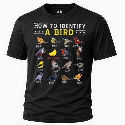 How To Identify A Bird Bird Watcher Bird Lover Cooling Performance Crew T-Shirt