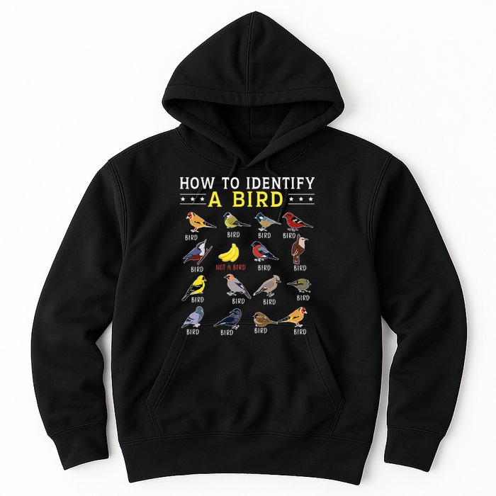 How To Identify A Bird Bird Watcher Bird Lover Hoodie