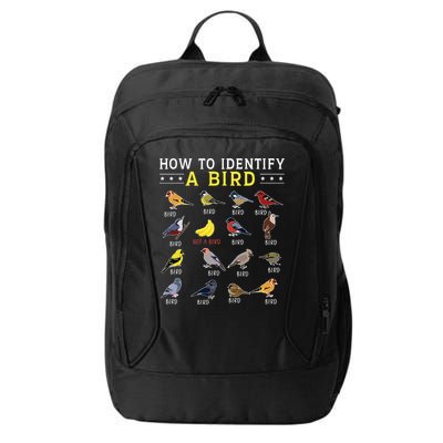 How To Identify A Bird Bird Watcher Bird Lover City Backpack