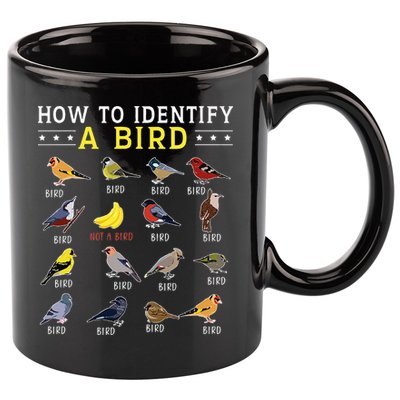 How To Identify A Bird Bird Watcher Bird Lover 11oz C Handle Ceramic Mug