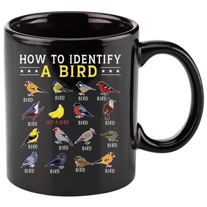 How To Identify A Bird Bird Watcher Bird Lover 11oz C Handle Ceramic Mug