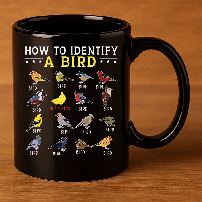 How To Identify A Bird Bird Watcher Bird Lover 11oz C Handle Ceramic Mug