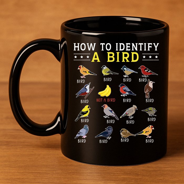 How To Identify A Bird Bird Watcher Bird Lover 11oz C Handle Ceramic Mug