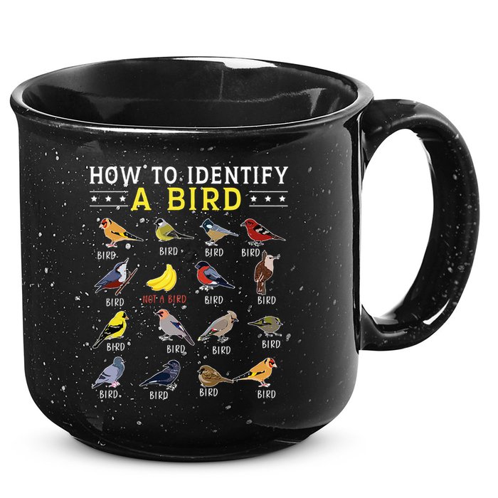 How To Identify A Bird Bird Watcher Bird Lover 15oz Campfire Ceramic Mug
