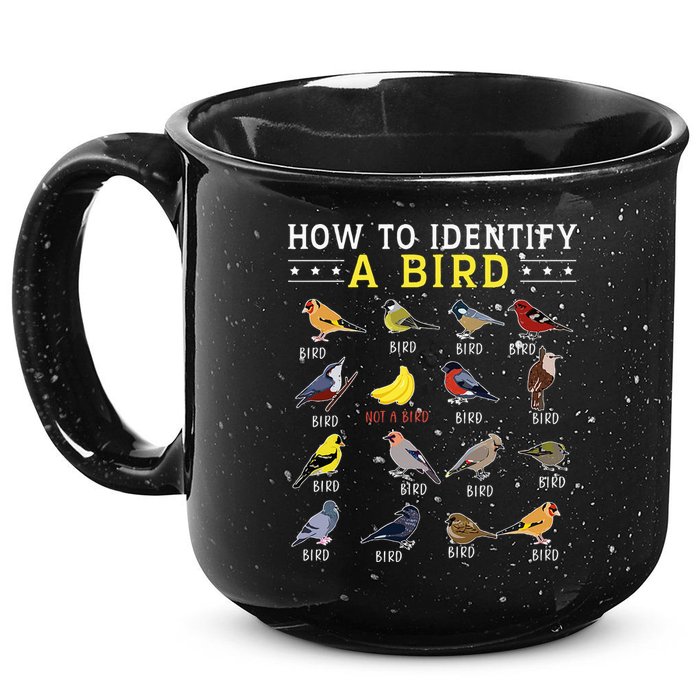 How To Identify A Bird Bird Watcher Bird Lover 15oz Campfire Ceramic Mug