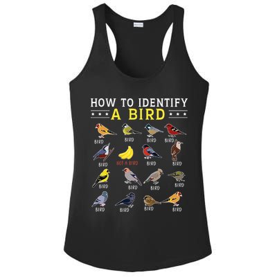 How To Identify A Bird Bird Watcher Bird Lover Ladies PosiCharge Competitor Racerback Tank