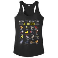 How To Identify A Bird Bird Watcher Bird Lover Ladies PosiCharge Competitor Racerback Tank