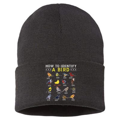 How To Identify A Bird Bird Watcher Bird Lover Sustainable Knit Beanie