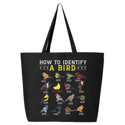 How To Identify A Bird Bird Watcher Bird Lover 25L Jumbo Tote