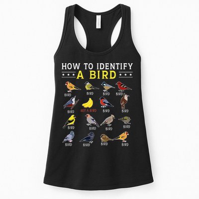 How To Identify A Bird Bird Watcher Bird Lover Womens Tank Top