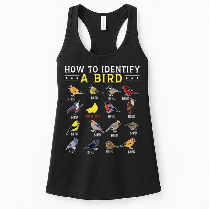 How To Identify A Bird Bird Watcher Bird Lover Womens Tank Top