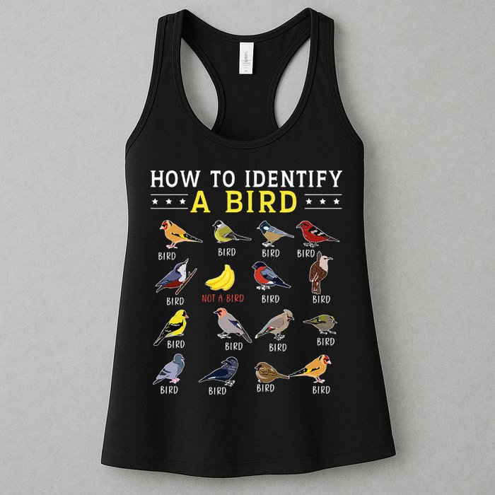 How To Identify A Bird Bird Watcher Bird Lover Womens Tank Top