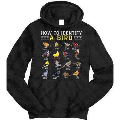 How To Identify A Bird Bird Watcher Bird Lover Tie Dye Hoodie