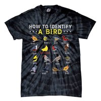 How To Identify A Bird Bird Watcher Bird Lover Tie-Dye T-Shirt