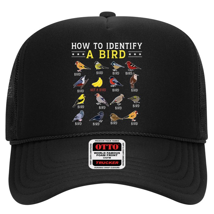 How To Identify A Bird Bird Watcher Bird Lover Trucker Hat