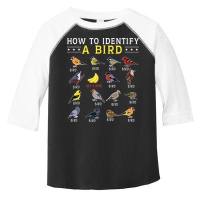 How To Identify A Bird Bird Watcher Bird Lover Toddler Fine Jersey T-Shirt