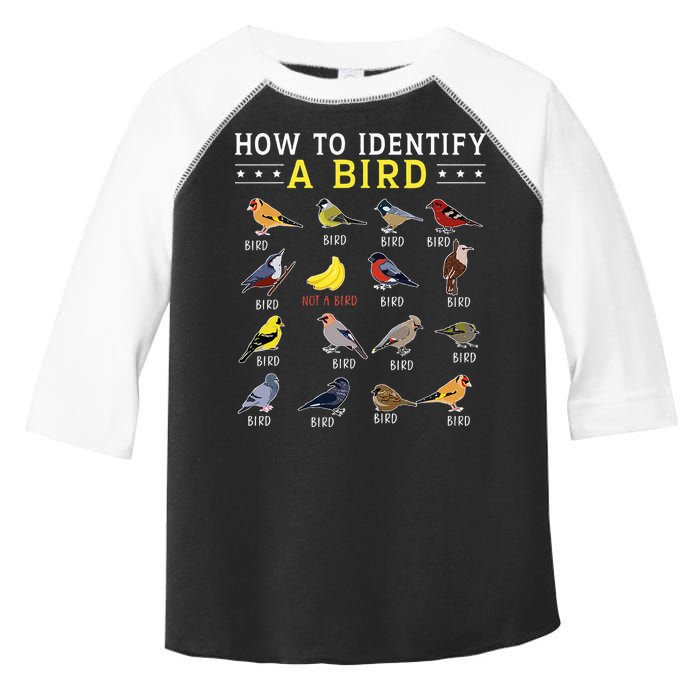 How To Identify A Bird Bird Watcher Bird Lover Toddler Fine Jersey T-Shirt