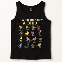 How To Identify A Bird Bird Watcher Bird Lover Tank Top
