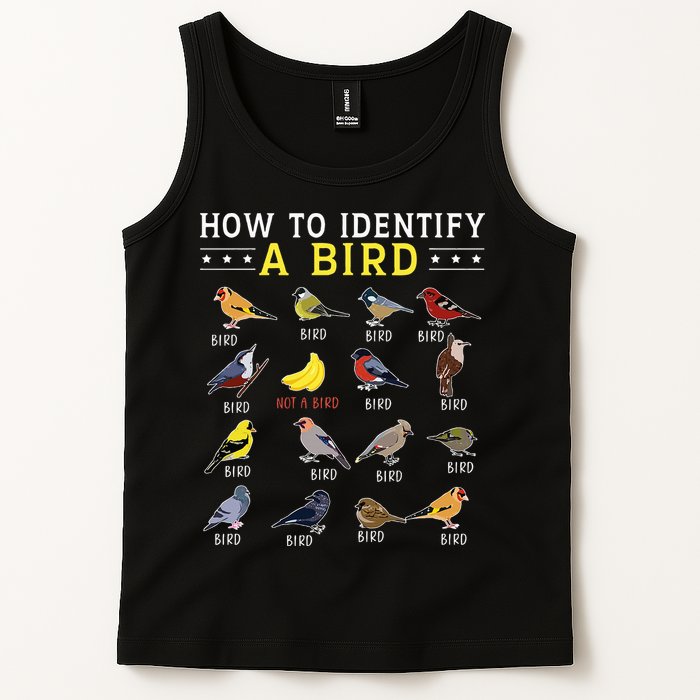 How To Identify A Bird Bird Watcher Bird Lover Tank Top