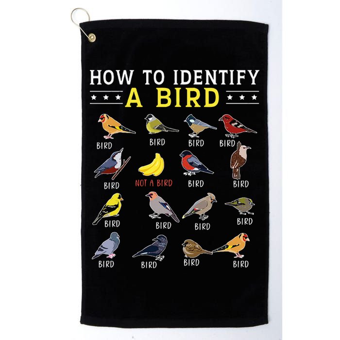How To Identify A Bird Bird Watcher Bird Lover Golf Towel