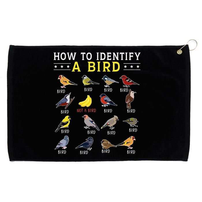 How To Identify A Bird Bird Watcher Bird Lover Grommeted Golf Towel