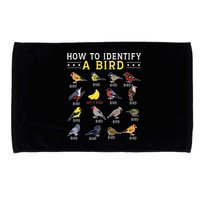 How To Identify A Bird Bird Watcher Bird Lover Microfiber Hand Towel