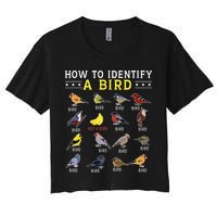 How To Identify A Bird Bird Watcher Bird Lover Crop Top