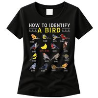 How To Identify A Bird Bird Watcher Bird Lover Womens T-Shirt