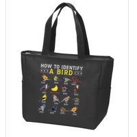How To Identify A Bird Bird Watcher Bird Lover Zip Tote Bag