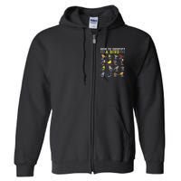 How To Identify A Bird Bird Watcher Bird Lover Full Zip Hoodie