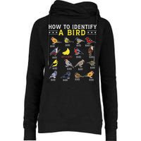 How To Identify A Bird Bird Watcher Bird Lover Womens Funnel Neck Pullover Hood