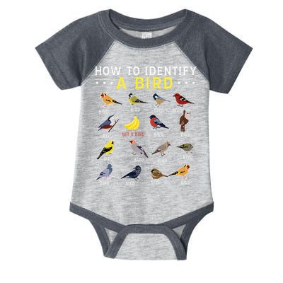 How To Identify A Bird Bird Watcher Bird Lover Infant Baby Jersey Bodysuit