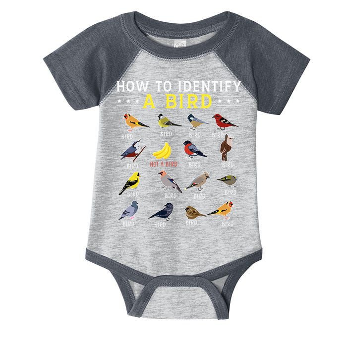 How To Identify A Bird Bird Watcher Bird Lover Infant Baby Jersey Bodysuit