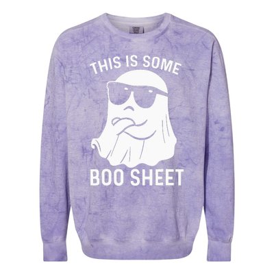 Halloween This Is Some Boo Sheet Ghost Colorblast Crewneck Sweatshirt