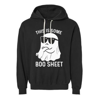 Halloween This Is Some Boo Sheet Ghost Garment-Dyed Fleece Hoodie