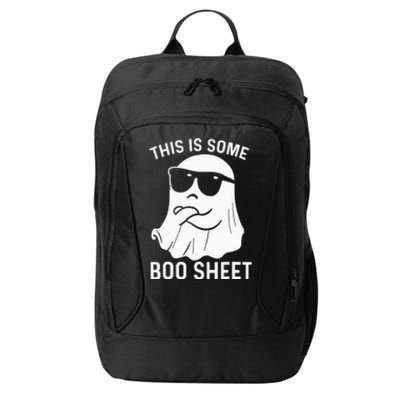 Halloween This Is Some Boo Sheet Ghost City Backpack