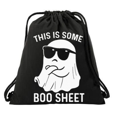 Halloween This Is Some Boo Sheet Ghost Drawstring Bag