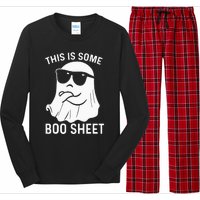 Halloween This Is Some Boo Sheet Ghost Long Sleeve Pajama Set