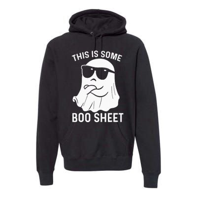 Halloween This Is Some Boo Sheet Ghost Premium Hoodie