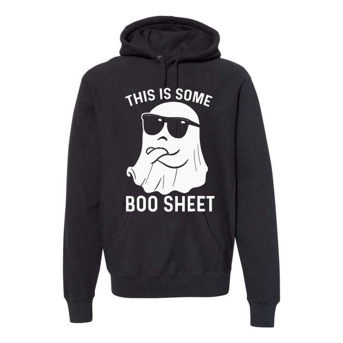 Halloween This Is Some Boo Sheet Ghost Premium Hoodie