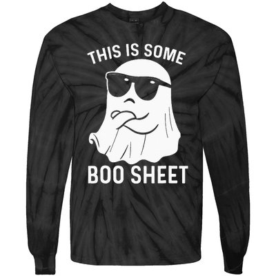 Halloween This Is Some Boo Sheet Ghost Tie-Dye Long Sleeve Shirt